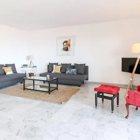 Apartmán Beautiful Flat With Sea View Terrace Pool Parking Portative Ac- Benakey Antibes