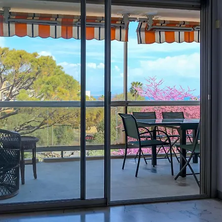 Apartment Beautiful Flat With Sea View Terrace Pool Parking Portative Ac- Benakey Antibes
