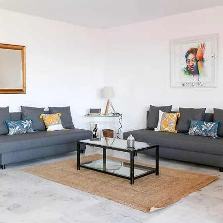 Beautiful Flat With Sea View Terrace Pool Parking Portative Ac- Benakey Antibes