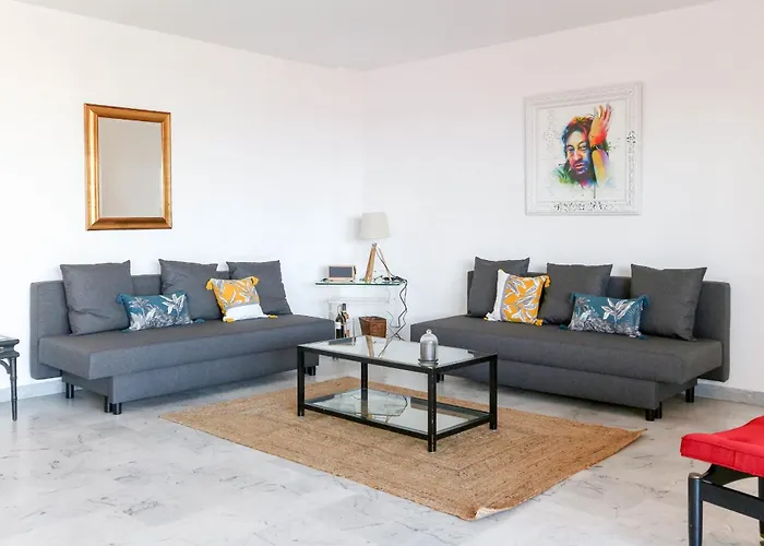 Beautiful Flat With Sea View Terrace Pool Parking Portative Ac- Benakey